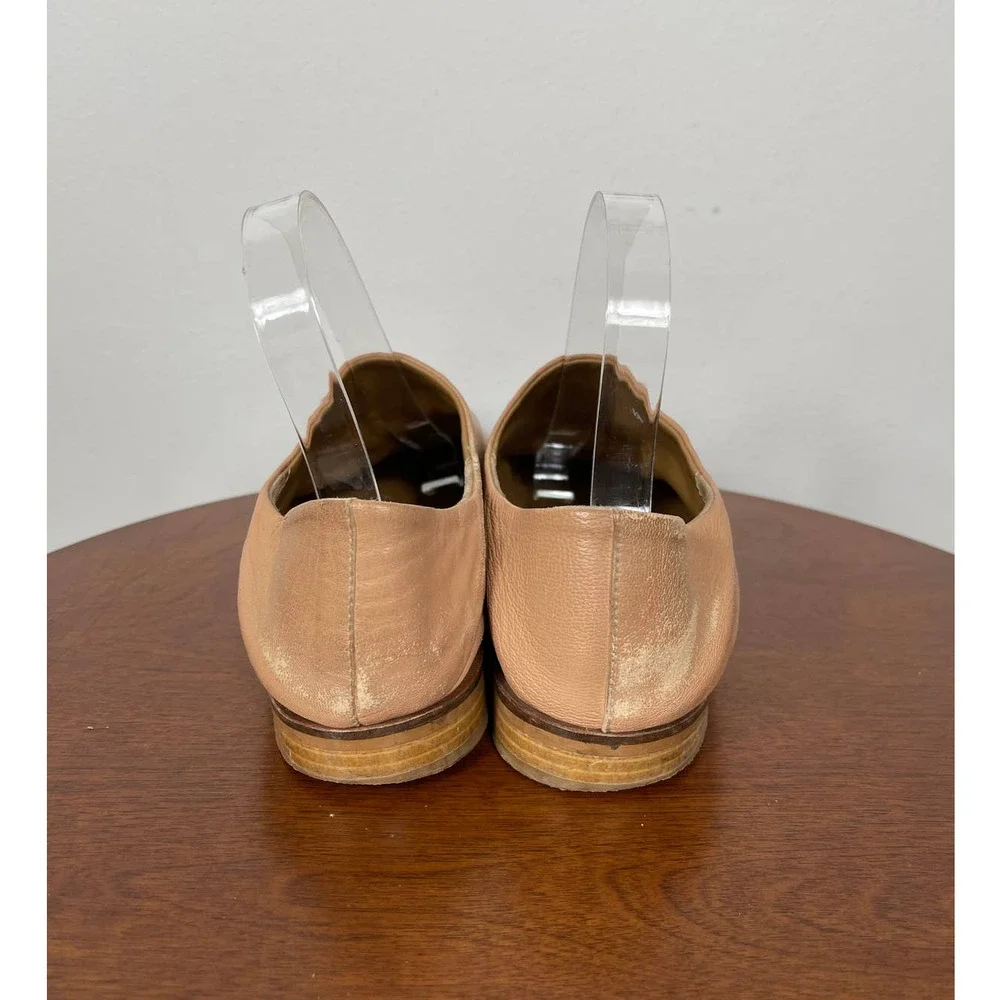 Everlane The Modern Babo Leather Flats in Blush Size 9